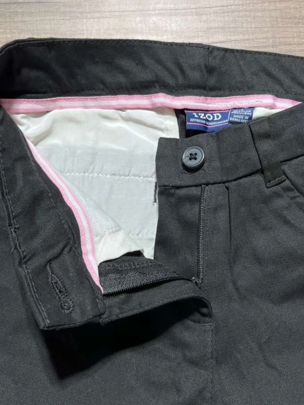 Izod Girls Skinny Schoolwear Uniform‎ Pants Size 1 Regular Black